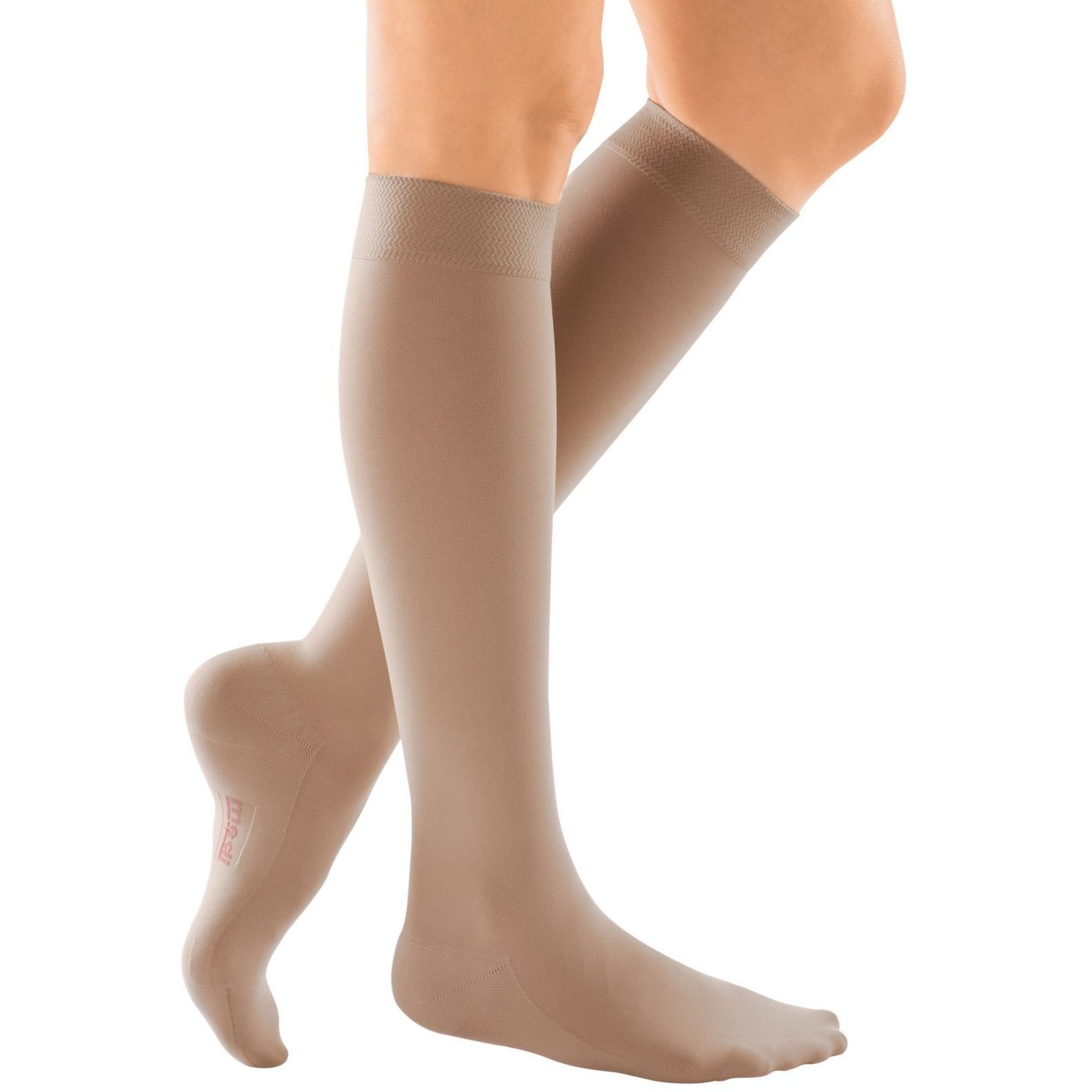  Compression Socks, 20-30 mmHg Graduated Knee-Hi Compression  Stockings for Unisex, Open Toe, Opaque, Support Hose for DVT, Pregnancy, Varicose  Veins, Relief Shin Splints, Edema, Beige Large : Health & Household
