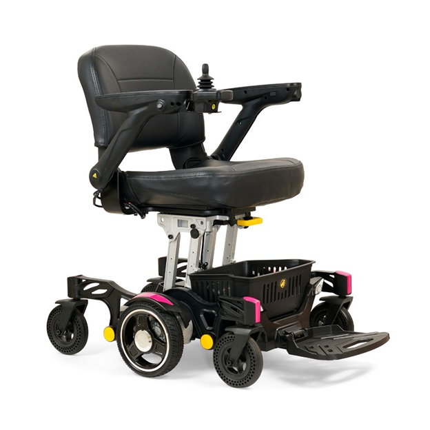 buzzaround carryon powerchair pink